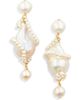 COMPLETEDWORKS COMPLETEDWORKS Carvings Baroque & Freshwater Pearl Drop Earrings - 1