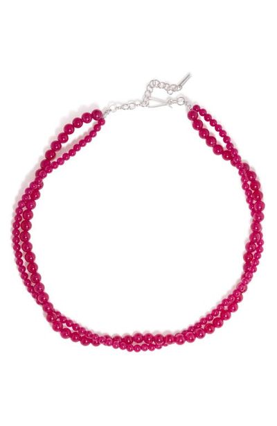 COMPLETEDWORKS COMPLETEDWORKS Chalcedony Beaded Necklace