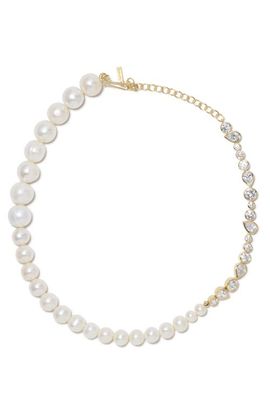 COMPLETEDWORKS COMPLETEDWORKS Freshwater Pearl & Cubic Zirconia Necklace