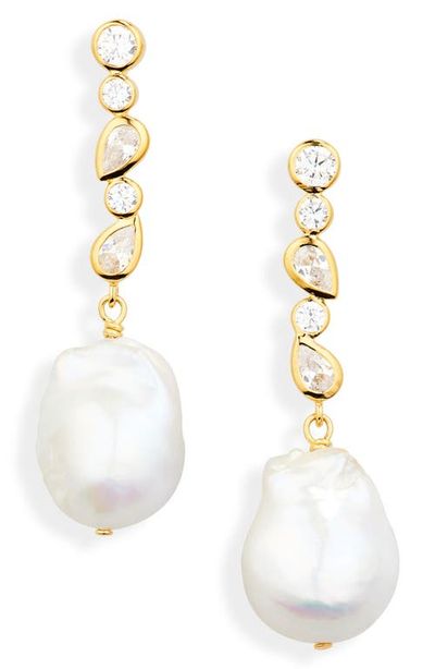 COMPLETEDWORKS COMPLETEDWORKS Pitter-Patter Freshwater Pearl Drop Earrings