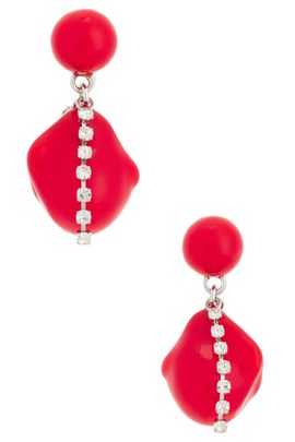 Completedworks Completedworks Red Bio Resin Bead Earrings