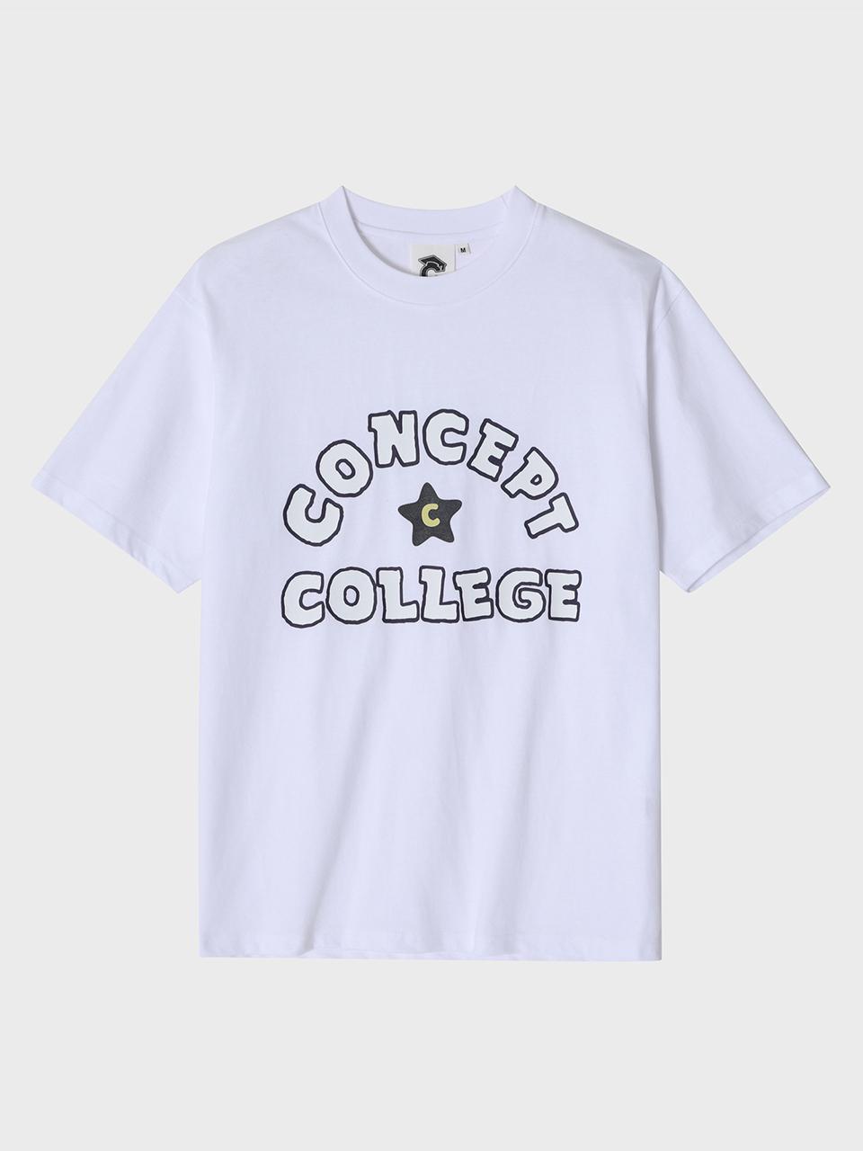 conceptcollege Concept College Hand Logo White Short Sleeve T-shirt