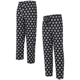 CONCEPTS SPORT Men's Concepts Sport Black Brooklyn Nets Allover Logo Print Gauge Sleep Pants 