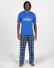 CONCEPTS SPORT Men's Concepts Sport Blue Detroit Lions Big & Tall Highland Sleep Set  - 1