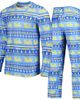 CONCEPTS SPORT Men's Concepts Sport Blue UCLA Bruins Swivel Long Sleeve T-Shirt & Pants Sleep Set  - 1