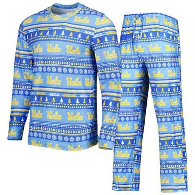 CONCEPTS SPORT Men's Concepts Sport Blue UCLA Bruins Swivel Long Sleeve T-Shirt & Pants Sleep Set 