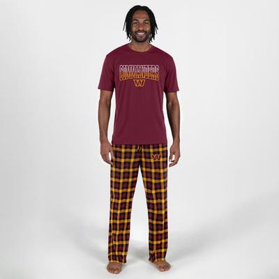 CONCEPTS SPORT Men's Concepts Sport Burgundy Washington Commanders Highland Sleep Set 