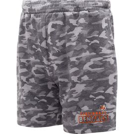 CONCEPTS SPORT Men's Concepts Sport Charcoal Cincinnati Bengals Biscayne Camo Shorts 