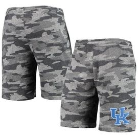 CONCEPTS SPORT Men's Concepts Sport Charcoal/Gray Kentucky Wildcats Camo Backup Terry Jam Lounge Shorts 