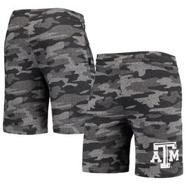 CONCEPTS SPORT Men's Concepts Sport Charcoal/Gray Texas A&M Aggies Camo Backup Terry Jam Lounge Shorts 