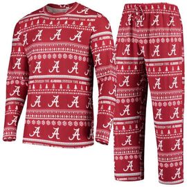 CONCEPTS SPORT Men's Concepts Sport Crimson Alabama Crimson Tide Ugly Sweater Knit Long Sleeve Top and Pant Set 
