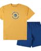 CONCEPTS SPORT Men's Concepts Sport Gold/Royal Golden State Warriors Big & Tall T-Shirt & Shorts Sleep Set  - 1
