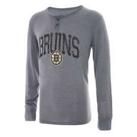 CONCEPTS SPORT Men's Concepts Sport Gray Boston Bruins Takeaway Henley Long Sleeve T-Shirt 