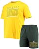 CONCEPTS SPORT Men's Concepts Sport Green/Gold Oakland Athletics Meter T-Shirt and Shorts Sleep Set  - 1