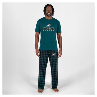 CONCEPTS SPORT Men's Concepts Sport Midnight Green Philadelphia Eagles Big & Tall Highland Sleep Set 
