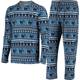 CONCEPTS SPORT Men's Concepts Sport Navy Penn State Nittany Lions Ugly Sweater Knit Long Sleeve Top and Pant Set 