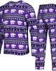 CONCEPTS SPORT Men's Concepts Sport Purple Kansas State Wildcats Swivel Long Sleeve T-Shirt & Pants Sleep Set  - 1