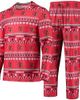 CONCEPTS SPORT Men's Concepts Sport Red Louisville Cardinals Ugly Sweater Long Sleeve T-Shirt and Pants Sleep Set  - 1