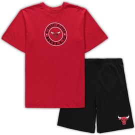 CONCEPTS SPORT Men's Concepts Sport Red/Black Chicago Bulls Big & Tall T-Shirt & Shorts Sleep Set 
