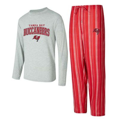 CONCEPTS SPORT Men's Concepts Sport Tampa Bay Buccaneers Petition Long Sleeve T-Shirt & Pants Sleep Set