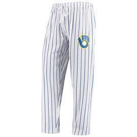 CONCEPTS SPORT Men's Concepts Sport White/Navy Milwaukee Brewers Vigor Lounge Pant 