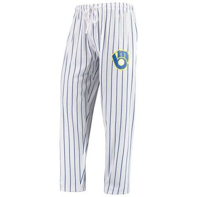 CONCEPTS SPORT Men's Concepts Sport White/Navy Milwaukee Brewers Vigor Lounge Pant 