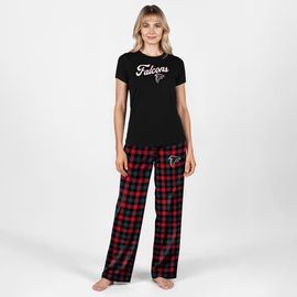 CONCEPTS SPORT Women's Concepts Sport Black Atlanta Falcons Highland Sleep Set 