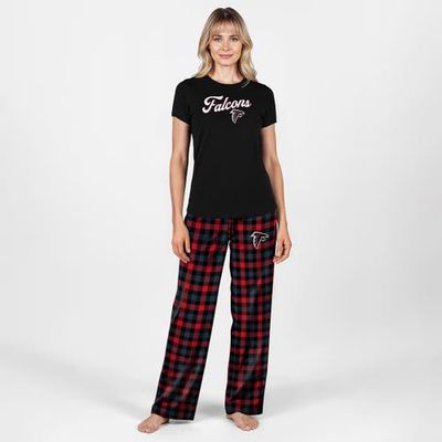 CONCEPTS SPORT Women's Concepts Sport Black Atlanta Falcons Highland Sleep Set 