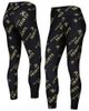 CONCEPTS SPORT Women's Concepts Sport Black New Orleans Saints Breakthrough Allover Print Lounge Leggings  - 1
