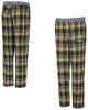 CONCEPTS SPORT Women's Concepts Sport Black Pittsburgh Steelers Laney Plaid Tri-Blend Pants  - 1
