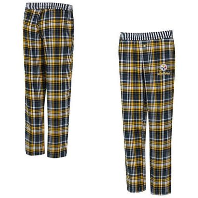 CONCEPTS SPORT Women's Concepts Sport Black Pittsburgh Steelers Laney Plaid Tri-Blend Pants 