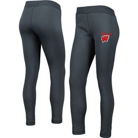 CONCEPTS SPORT Women's Concepts Sport Charcoal Wisconsin Badgers Upbeat Sherpa Leggings 
