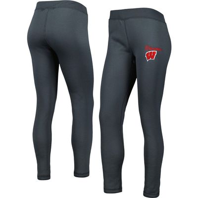 CONCEPTS SPORT Women's Concepts Sport Charcoal Wisconsin Badgers Upbeat Sherpa Leggings 
