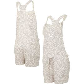 CONCEPTS SPORT Women's Concepts Sport Cream Cincinnati Reds Montana Hacci Knit Romper Overalls 