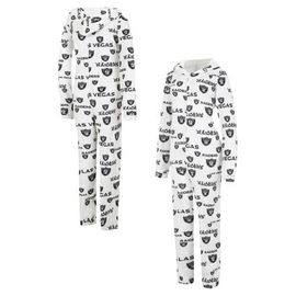 CONCEPTS SPORT Women's Concepts Sport Cream Las Vegas Raiders Docket Hoodie Full-Zip Union Suit 