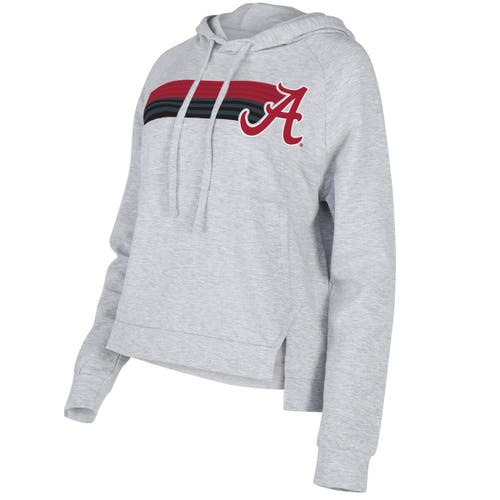 CONCEPTS SPORT Women's Concepts Sport Gray Alabama Crimson Tide Cedar Tri-Blend Raglan Pullover Hoodie 
