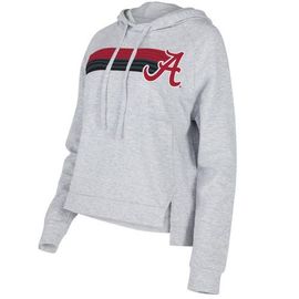 CONCEPTS SPORT Women's Concepts Sport Gray Alabama Crimson Tide Cedar Tri-Blend Raglan Pullover Hoodie 