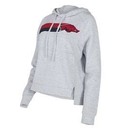 CONCEPTS SPORT Women's Concepts Sport Gray Arkansas Razorbacks Cedar Tri-Blend Raglan Pullover Hoodie 