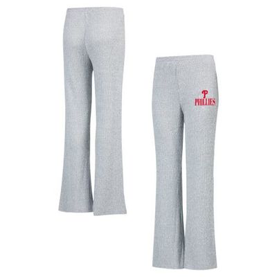 CONCEPTS SPORT Women's Concepts Sport Gray Philadelphia Phillies Juniper Rib Knit Flare Sleep Pants 