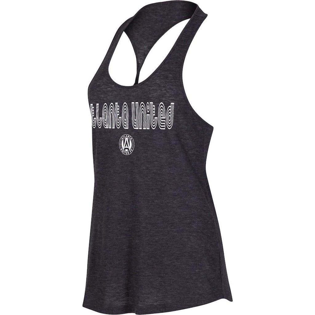 CONCEPTS SPORT Women's Concepts Sport Heather Charcoal Atlanta United FC Radiant Twist Back Scoop Neck Tank Top 