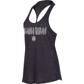 CONCEPTS SPORT Women's Concepts Sport Heather Charcoal Atlanta United FC Radiant Twist Back Scoop Neck Tank Top 
