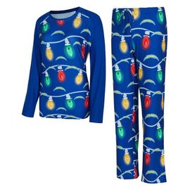 CONCEPTS SPORT Women's Concepts Sport Los Angeles Chargers Garland Knit Raglan Long Sleeve Top & Pants Set