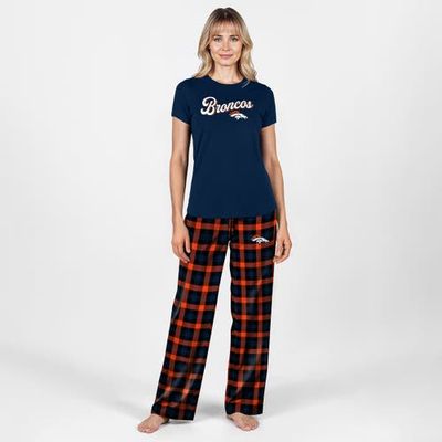 CONCEPTS SPORT Women's Concepts Sport Navy Denver Broncos Highland Sleep Set 