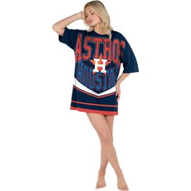 CONCEPTS SPORT Women's Concepts Sport Navy Houston Astros Mosaic Knit Nightdress 