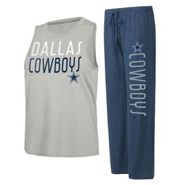 CONCEPTS SPORT Women's Concepts Sport Navy/Gray Dallas Cowboys Muscle Tank Top & Pants Lounge Set 