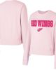 CONCEPTS SPORT Women's Concepts Sport Pink Detroit Red Wings Tonal Pullover Tri-Blend Sweatshirt  - 1