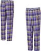 CONCEPTS SPORT Women's Concepts Sport Purple Minnesota Vikings Laney Plaid Tri-Blend Pants  - 1