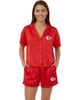 CONCEPTS SPORT Women's Concepts Sport Red Kansas City Chiefs Wink Dot Satin Jacquard Sleep Set  - 1
