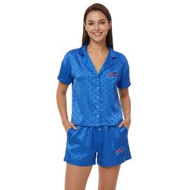 CONCEPTS SPORT Women's Concepts Sport Royal Buffalo Bills Wink Dot Satin Jacquard Sleep Set 
