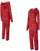 CONCEPTS SPORT Women's Concepts Sport Scarlet San Francisco 49ers Roadway Allover Print Microfleece Full-Zip Union Suit  - 1